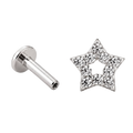 Crystal Star Flatback · White Gold · Hero 3/3 BG Remove [mj-base:001-0026] [mj-variant:003] [mj-role:variant_main] [mj-rank:0]
