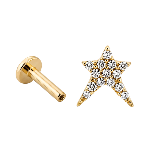 Asym Star Flatback · Yellow Gold · Hero 3/3 BG Remove [mj-base:001-0029] [mj-variant:001] [mj-role:variant_main] [mj-rank:0]