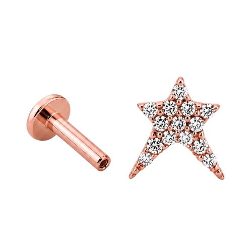 Asym Star Flatback · Rose Gold · Hero 3/3 BG Remove [mj-base:001-0029] [mj-variant:002] [mj-role:variant_main] [mj-rank:0]