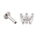 Marquise Trio Flatback · White Gold · Hero 3/3 BG Remove [mj-base:001-0033] [mj-variant:003] [mj-role:variant_main] [mj-rank:0]