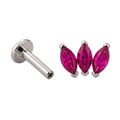 Pink Marquise Trio Flatback · White Gold · Hero 3/3 BG Remove [mj-base:001-0036] [mj-variant:003] [mj-role:variant_main] [mj-rank:0]