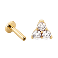 Crystal Trio Cluster Flatback · Yellow Gold · Hero 3/3 BG Remove [mj-base:001-0040] [mj-variant:001] [mj-role:variant_main] [mj-rank:0]