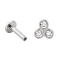 Tiny Trio Cluster Flatback · White Gold · Hero 3/3 BG Remove [mj-base:001-0041] [mj-variant:003] [mj-role:variant_main] [mj-rank:0]
