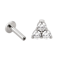 Crystal Trio Cluster Flatback · White Gold · Hero 3/3 BG Remove [mj-base:001-0040] [mj-variant:003] [mj-role:variant_main] [mj-rank:0]