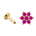 Pink Bloom Flatback · Yellow Gold · Hero 3/3 BG Remove [mj-base:001-0042] [mj-variant:001] [mj-role:variant_main] [mj-rank:0]