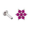 Pink Bloom Flatback · White Gold · Hero 3/3 BG Remove [mj-base:001-0042] [mj-variant:003] [mj-role:variant_main] [mj-rank:0]