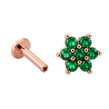 Green Bloom Flatback · Rose Gold · Hero 3/3 BG Remove [mj-base:001-0043] [mj-variant:002] [mj-role:variant_main] [mj-rank:0]