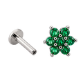 Green Bloom Flatback · White Gold · Hero 3/3 BG Remove [mj-base:001-0043] [mj-variant:003] [mj-role:variant_main] [mj-rank:0]