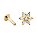 Crystal Bloom Flatback · Yellow Gold · Hero 3/3 BG Remove [mj-base:001-0045] [mj-variant:001] [mj-role:variant_main] [mj-rank:0]