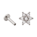 Crystal Bloom Flatback · White Gold · Hero 3/3 BG Remove [mj-base:001-0045] [mj-variant:003] [mj-role:variant_main] [mj-rank:0]