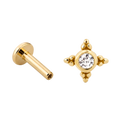 Tiny Starburst Flatback · Yellow Gold · Hero 3/3 BG Remove [mj-base:001-0051] [mj-variant:001] [mj-role:variant_main] [mj-rank:0]