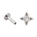 Tiny Starburst Flatback · White Gold · Hero 3/3 BG Remove [mj-base:001-0051] [mj-variant:003] [mj-role:variant_main] [mj-rank:0]