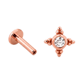 Tiny Starburst Flatback · Rose Gold · Hero 3/3 BG Remove [mj-base:001-0051] [mj-variant:002] [mj-role:variant_main] [mj-rank:0]