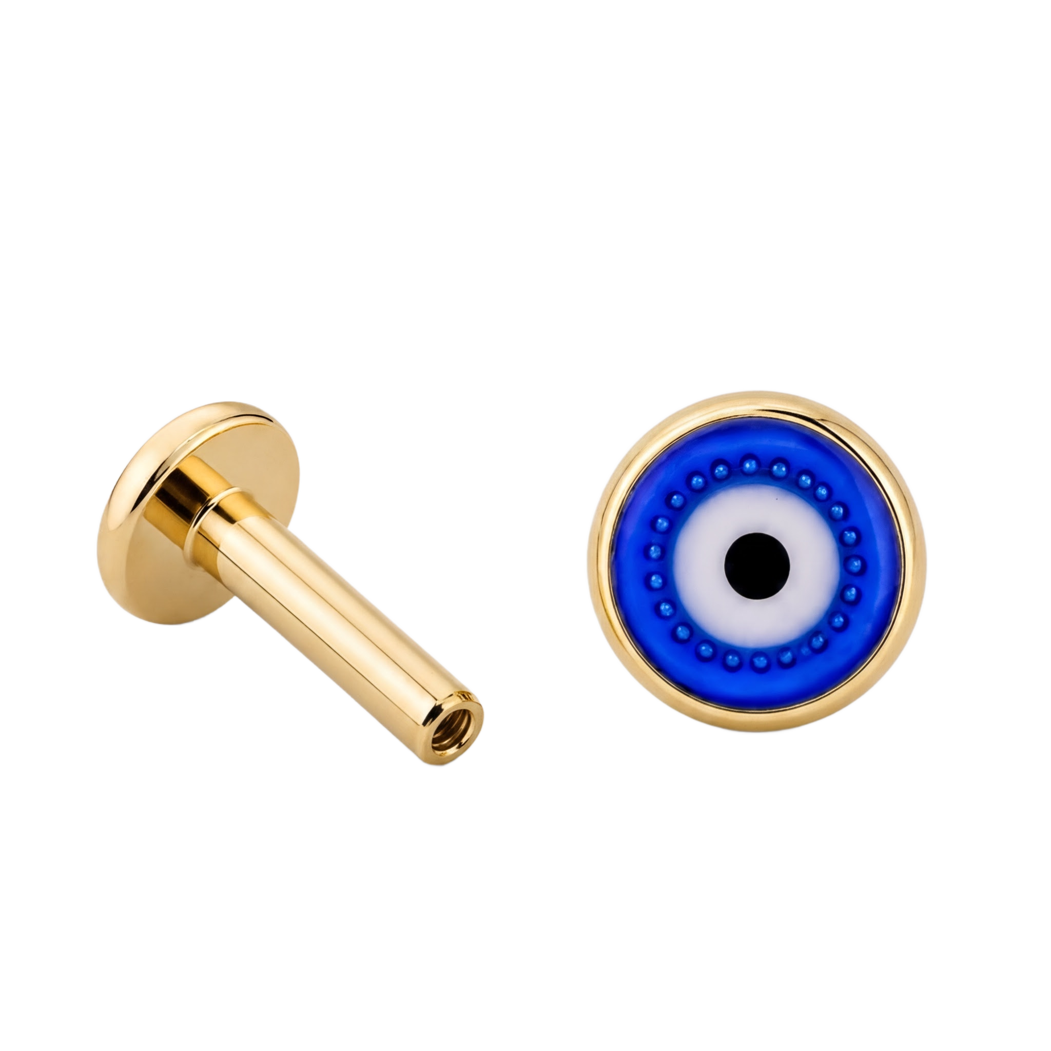 Evil Eye Flatback · Yellow Gold · Hero 3/3 BG Remove