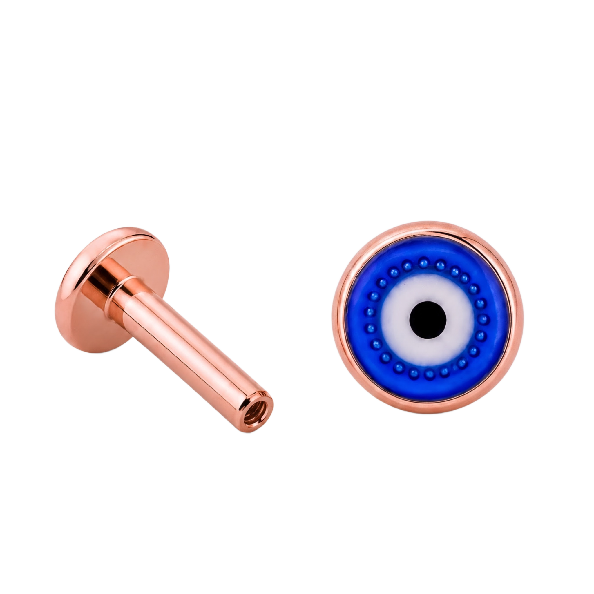 Evil Eye Flatback · Rose Gold · Hero 3/3 BG Remove