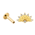 Sunburst Flatback · Yellow Gold · Hero 3/3 BG Remove [mj-base:001-0059] [mj-variant:001] [mj-role:variant_main] [mj-rank:0]