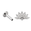 Sunburst Flatback · White Gold · Hero 3/3 BG Remove [mj-base:001-0059] [mj-variant:003] [mj-role:variant_main] [mj-rank:0]