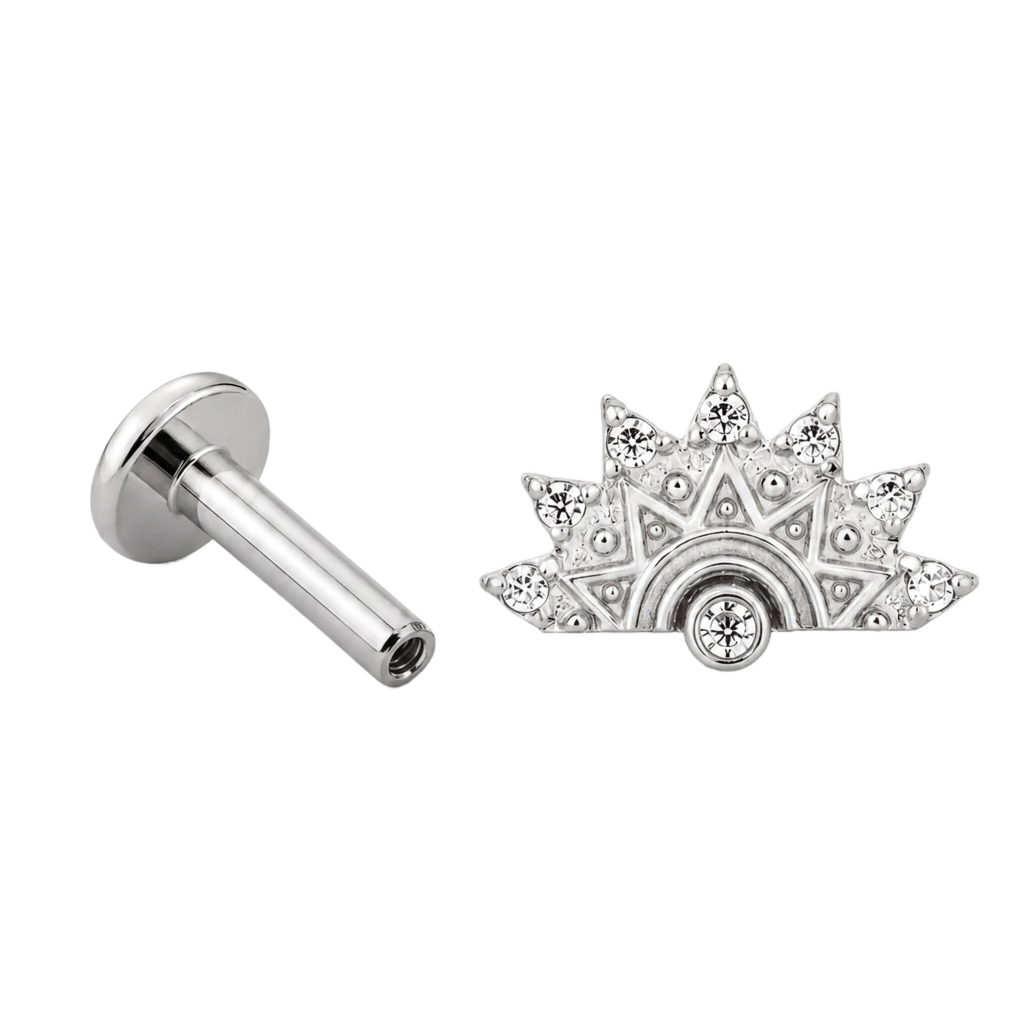 Sunburst Flatback · White Gold · Hero 3/3 BG Remove