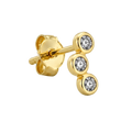 Three Stone Studs · Yellow Gold · Hero 3/3 BG Remove [mj-base:005-0002] [mj-variant:001] [mj-role:variant_main] [mj-rank:0]