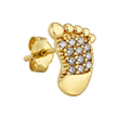 Footprint Studs · Yellow Gold · Hero 3/3 BG Remove [mj-base:005-0003] [mj-variant:001] [mj-role:variant_main] [mj-rank:0]