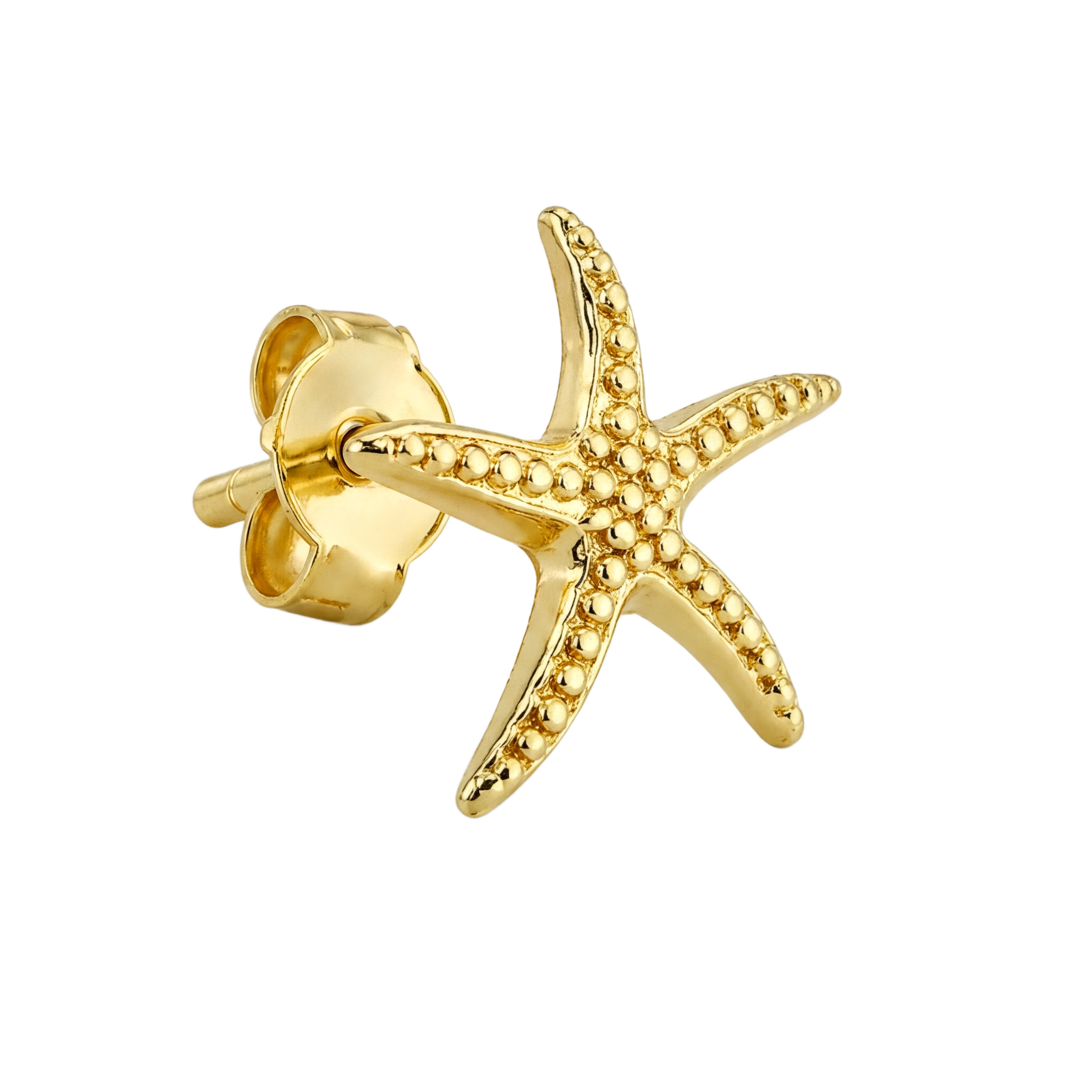 Starfish Studs · Yellow Gold · Hero 3/3 BG Remove