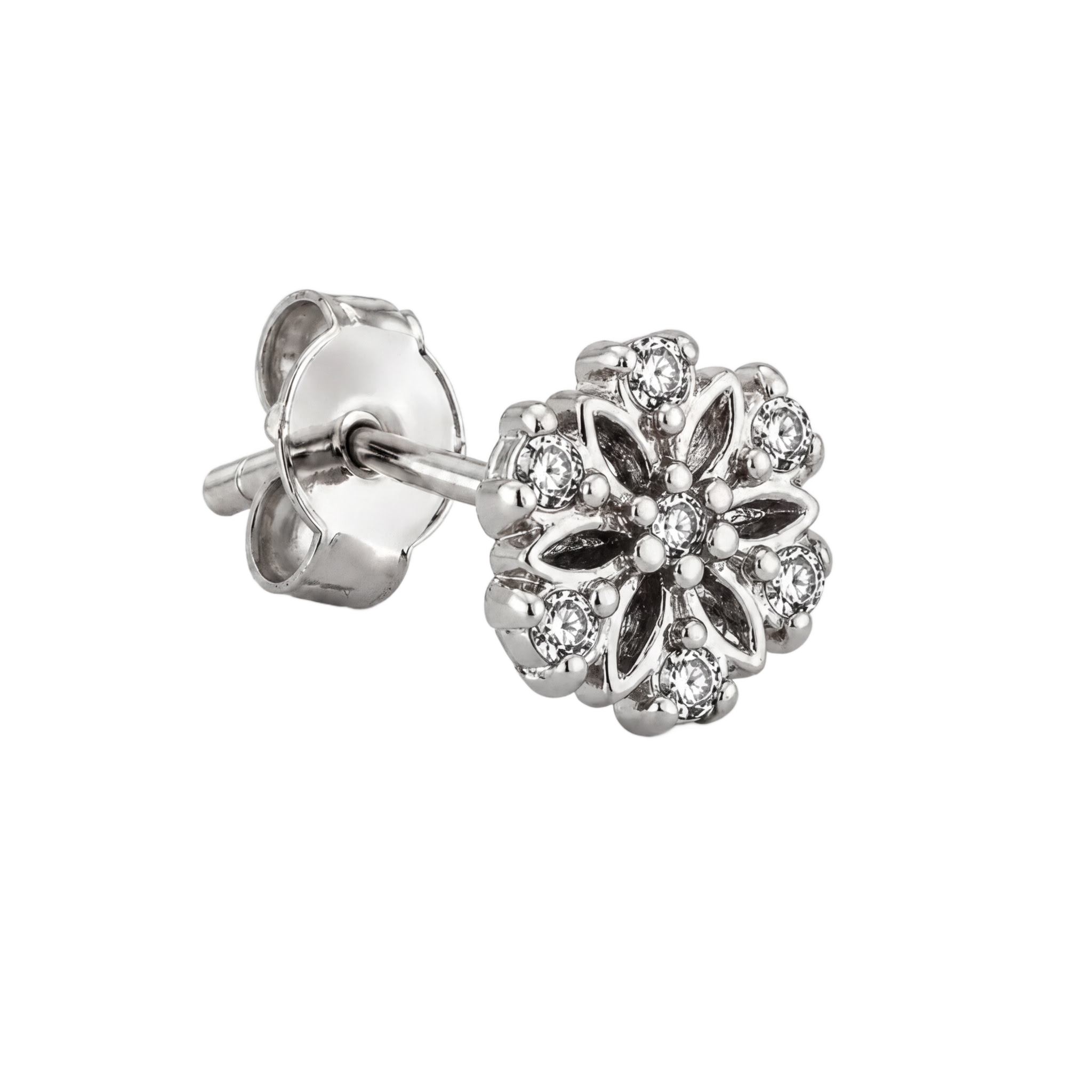 Petal Tip Studs · White Gold · Hero 3/3 BG Remove