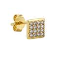 Pave Square Studs · Yellow Gold · Hero 3/3 BG Remove [mj-base:005-0050] [mj-variant:001] [mj-role:variant_main] [mj-rank:0]