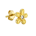 Textured Bloom Studs · Yellow Gold · Hero 3/3 BG Remove [mj-base:005-0056] [mj-variant:001] [mj-role:variant_main] [mj-rank:0]
