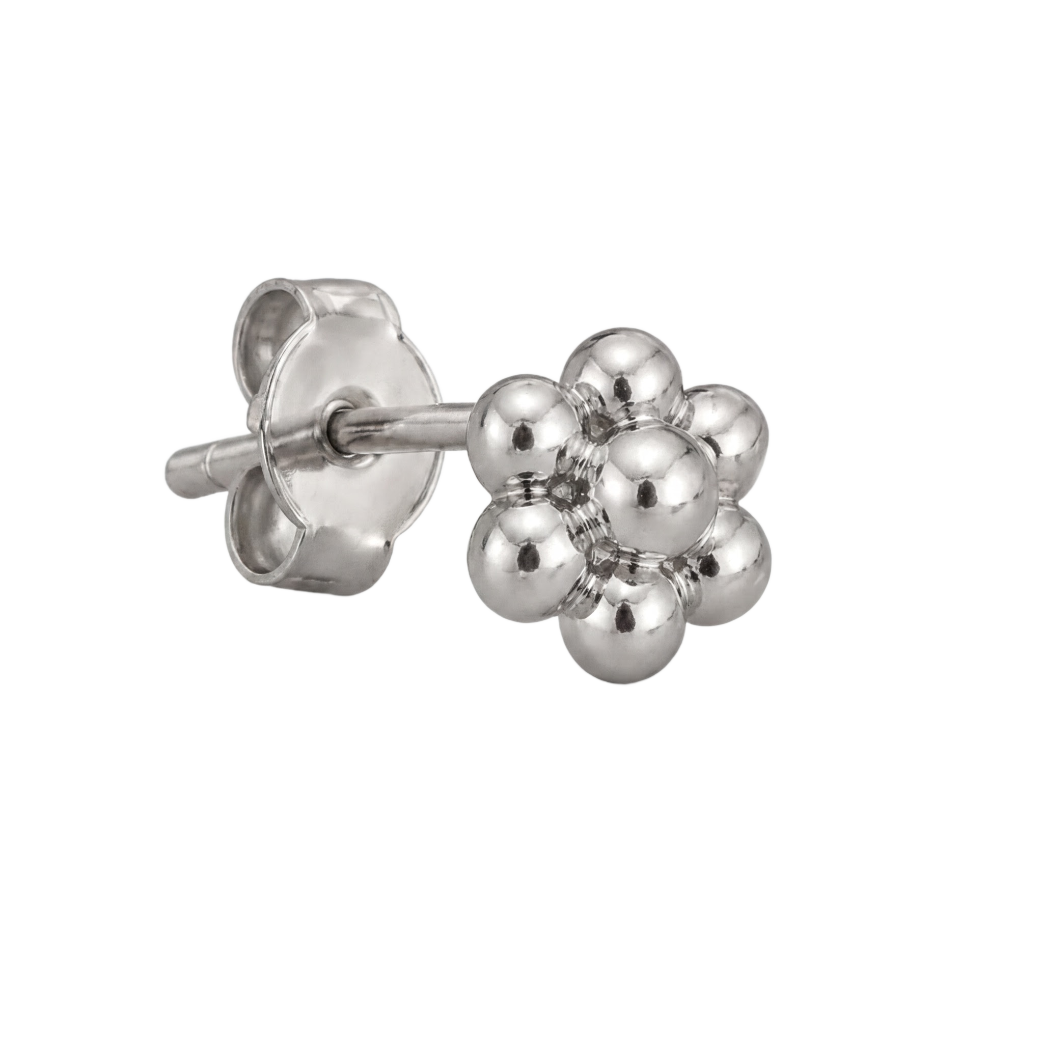 Beaded Bloom Studs · White Gold · Hero 3/3 BG Remove