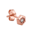 Hexagon Studs · Rose Gold · Hero 3/3 BG Remove [mj-base:005-0070] [mj-variant:002] [mj-role:variant_main] [mj-rank:0]