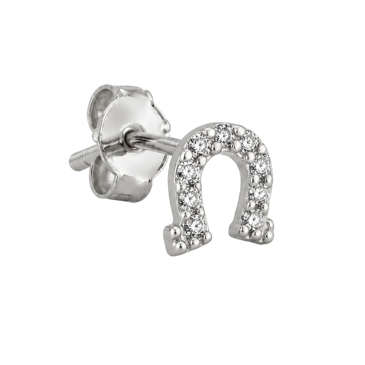 Horseshoe Studs · White Gold · Hero 3/3 BG Remove