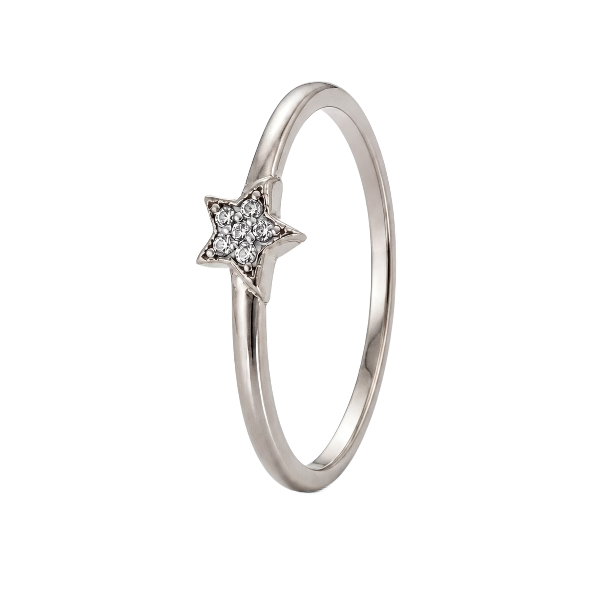 Star Pave Ring · White Gold · Hero 3/3 BG Remove