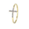 Cross Pave Ring · Yellow Gold · Hero 3/3 BG Remove [mj-base:004-0028] [mj-variant:001] [mj-role:variant_main] [mj-rank:0]