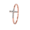 Cross Pave Ring · Rose Gold · Hero 3/3 BG Remove [mj-base:004-0028] [mj-variant:002] [mj-role:variant_main] [mj-rank:0]