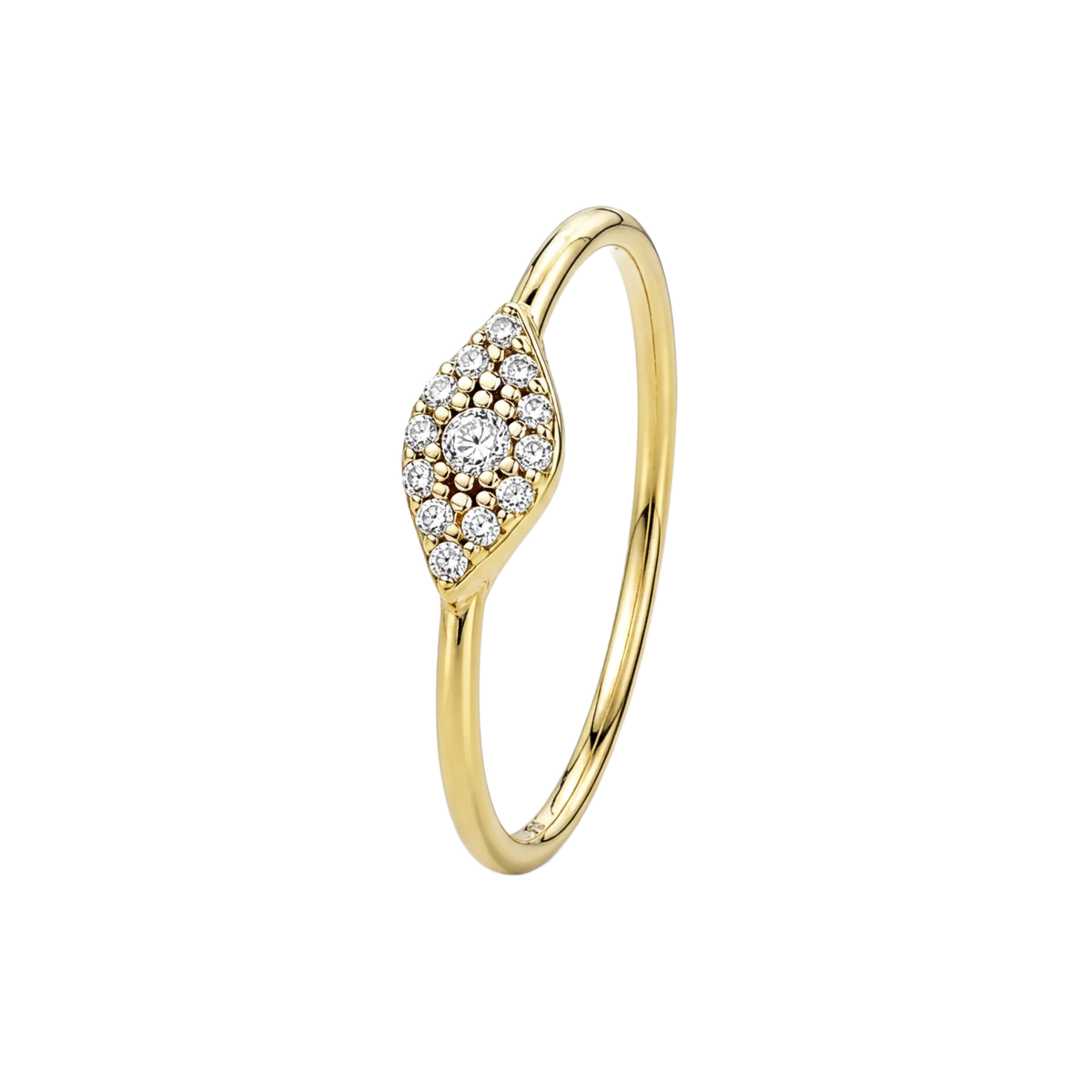 Evil Eye Marquise Ring · Yellow Gold · Hero 3/3 BG Remove