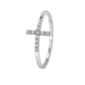 Cross Pave Ring · White Gold · Hero 3/3 BG Remove [mj-base:004-0028] [mj-variant:003] [mj-role:variant_main] [mj-rank:0]