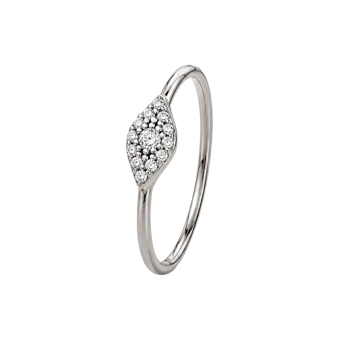 Evil Eye Marquise Ring · White Gold · Hero 3/3 BG Remove