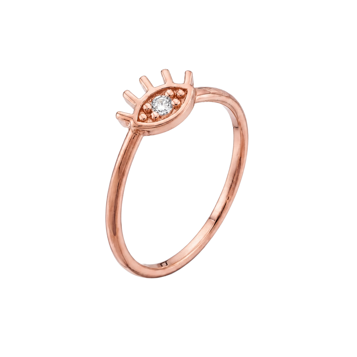 Evil Eye Ring · Rose Gold · Hero 3/3 BG Remove
