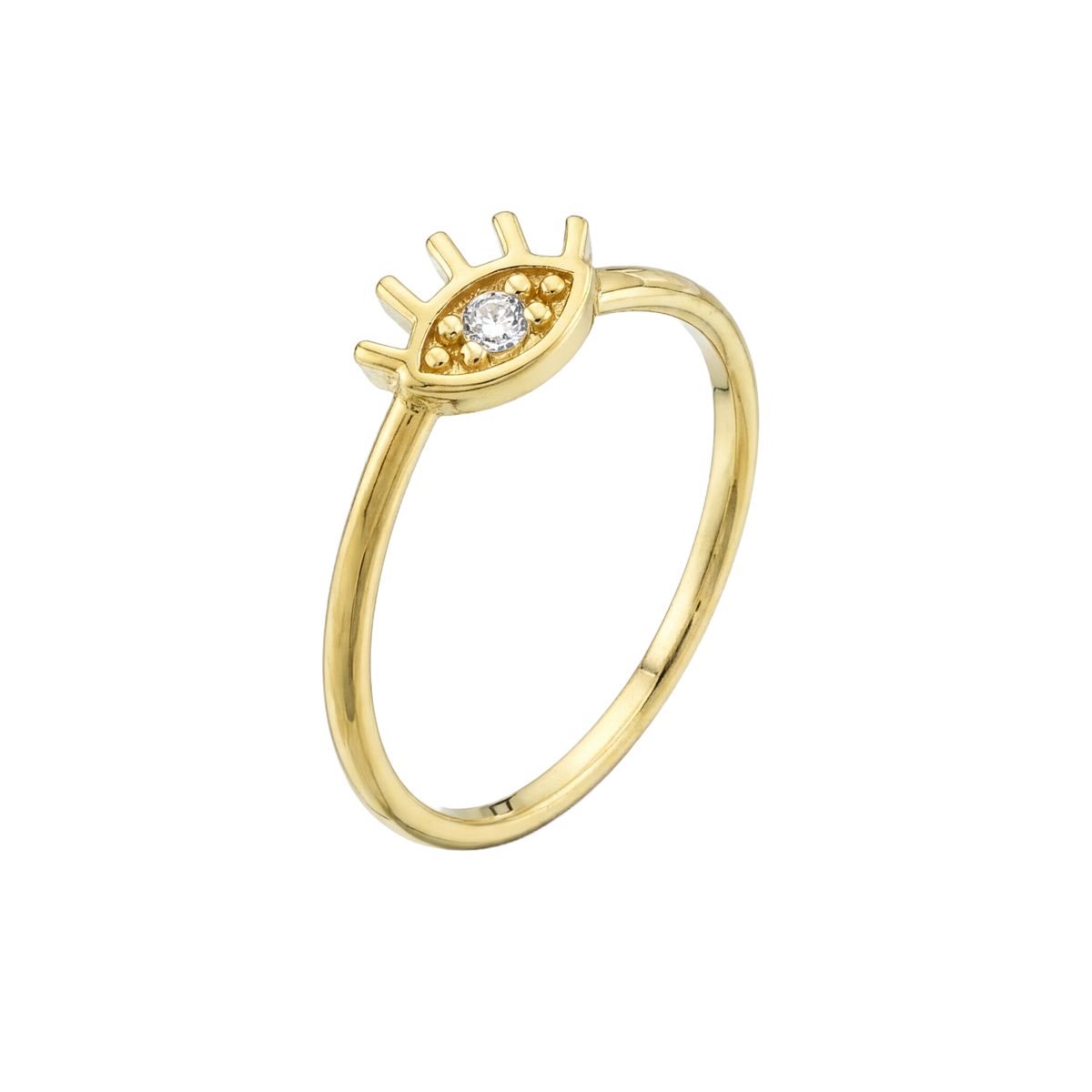 Evil Eye Ring · Yellow Gold · Hero 3/3 BG Remove