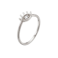 Evil Eye Ring · White Gold · Hero 3/3 BG Remove [mj-base:004-0033] [mj-variant:003] [mj-role:variant_main] [mj-rank:0]