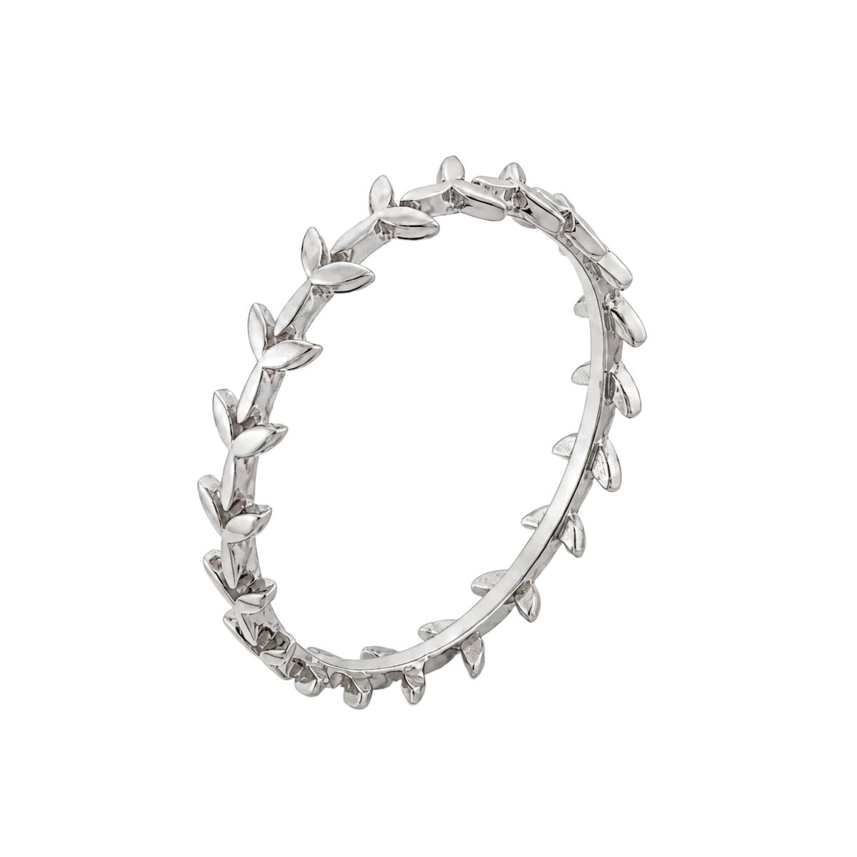Petal Band Ring · White Gold · Hero 3/3 BG Remove