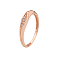 Tapered Cluster Ring · Rose Gold · Hero 3/3 BG Remove [mj-base:004-0061] [mj-variant:002] [mj-role:variant_main] [mj-rank:0]