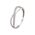 Crossing Pave Ring · White Gold · Hero 3/3 BG Remove [mj-base:004-0078] [mj-variant:003] [mj-role:variant_main] [mj-rank:0]