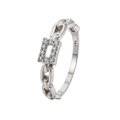 Linked Pave Ring · White Gold · Hero 3/3 BG Remove [mj-base:004-0083] [mj-variant:003] [mj-role:variant_main] [mj-rank:0]