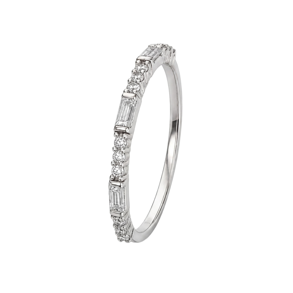Baguette Band Ring · White Gold · Hero 3/3 BG Remove