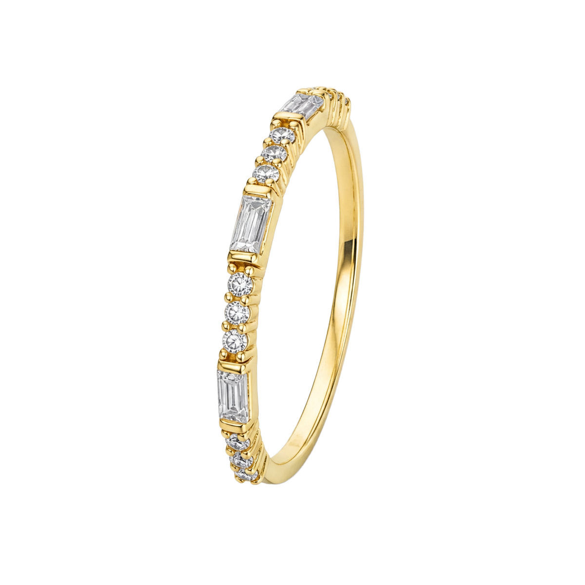 Baguette Band Ring · Yellow Gold · Hero 3/3 BG Remove