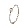 Bezel Solitaire Ring · White Gold · Hero 3/3 BG Remove [mj-base:004-0085] [mj-variant:003] [mj-role:variant_main] [mj-rank:0]