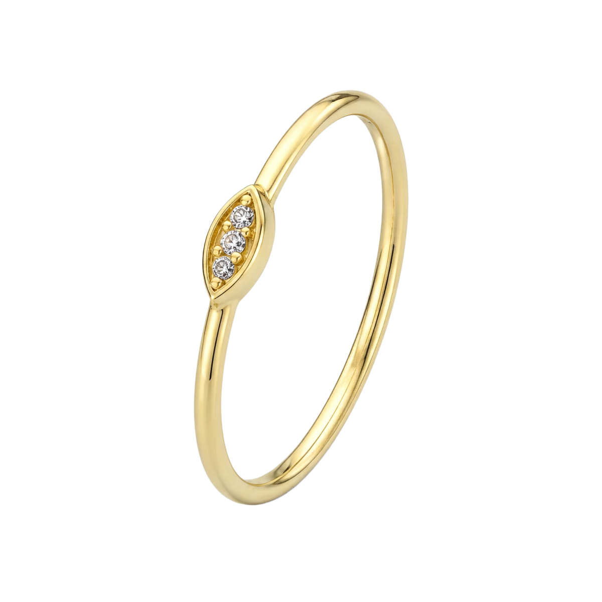 Tiny Marquise Ring · Yellow Gold · Hero 3/3 BG Remove