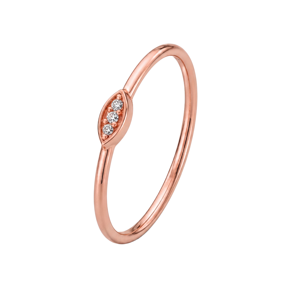 Tiny Marquise Ring · Rose Gold · Hero 3/3 BG Remove