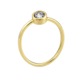 Round Bezel Ring · Yellow Gold · Hero 3/3 BG Remove [mj-base:004-0093] [mj-variant:001] [mj-role:variant_main] [mj-rank:0]